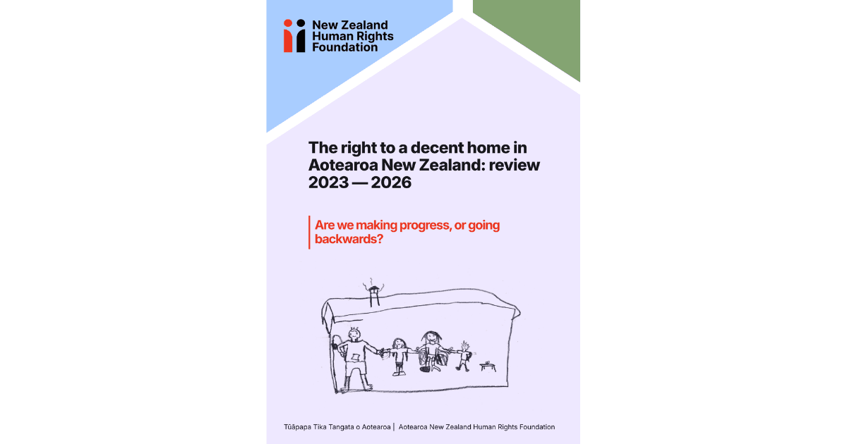 FINAL The right to a decent home in Aotearoa New Zealand review 2023 - 2026 cover image landscape